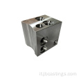 Porta valvola idraulica integrata in acciaio blocco cnc